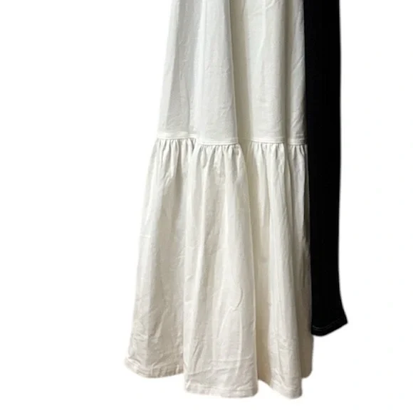 Anthropologie Black and White Midi Dress - Picture 9 of 12